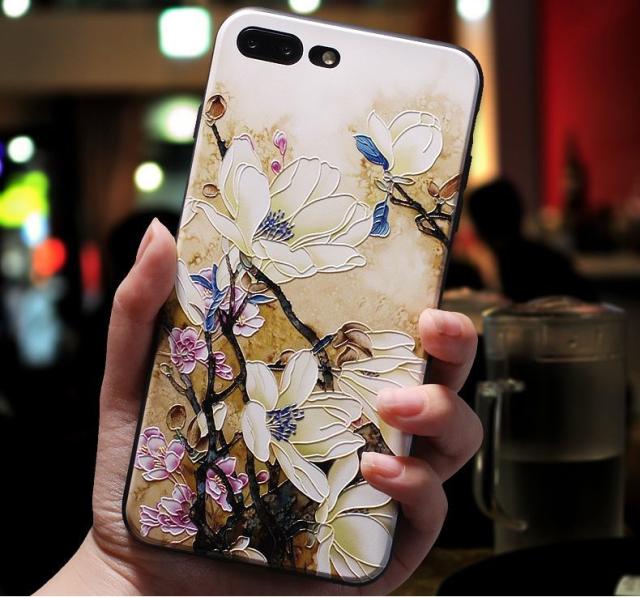 Iphoneケース Iphoneカバー ソフトシェル スマホカバー スマートフォンケース 花柄 和風 フラワー 浮き彫り 携帯の通販はau Pay マーケット プラスナオ