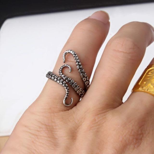 メンズリング リング 指輪 メンズ 男性 たこ足 タコ足 たこ タコ 蛸 オクトパス アクセサリー アクセ ファッションの通販はau Pay マーケット プラスナオ