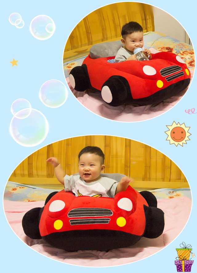 クッション 車 車モチーフ 座れる 乗れる おもちゃ キッズ 子供 ベビー 乳児 幼児 家具 椅子 座椅子 可愛い かっこいい の通販はau Pay マーケット プラスナオ