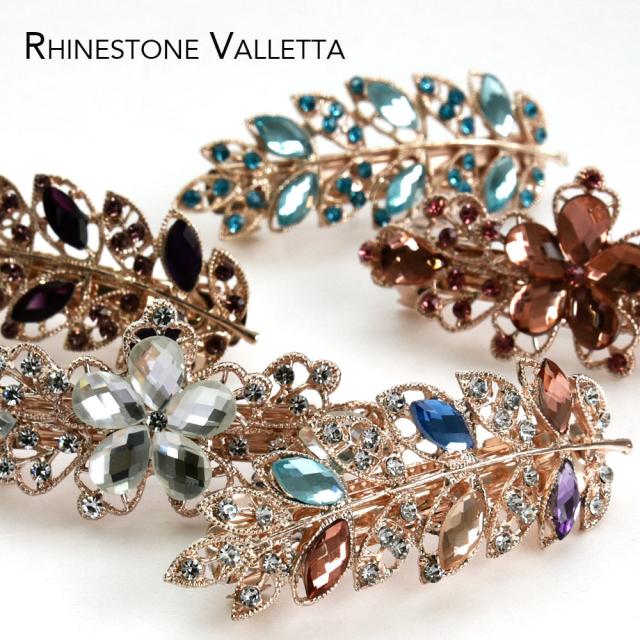 ヘアアクセサリー バレッタ 髪飾り 髪留め ヘアクリップ ラインストーン ゴールドカラー 花 フラワー レディース 女性用 まとの通販はau Pay マーケット プラスナオ