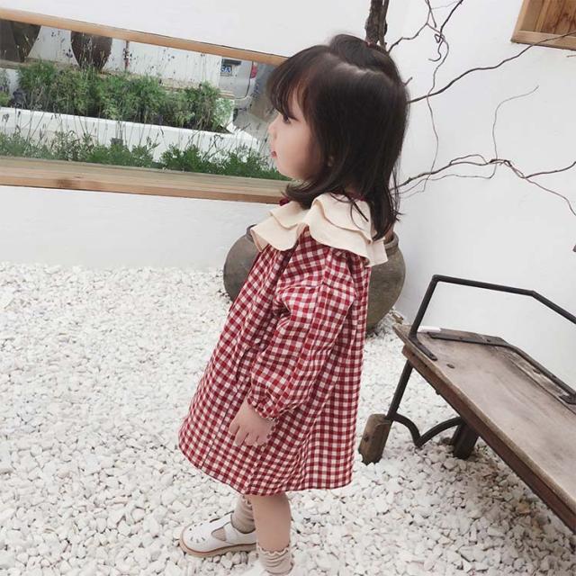 シャツワンピース 長袖 前開き ボタン ミニ丈 ショート丈 子供用 キッズ ミニワンピース ピエロカラー フリル ウィンドカフスの通販はau Pay マーケット プラスナオ