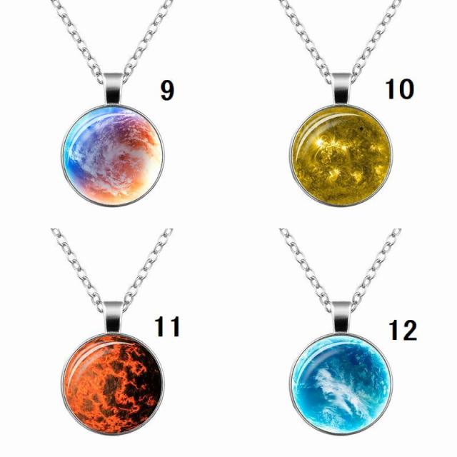 18k丸型ペンダントネックレス　50cm シルバー925 フレアネックレス 百合の紋章 クロスネックレス