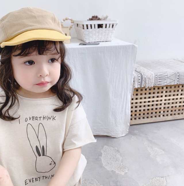 半袖ｔシャツ 子供服 こども服 うさぎ ウサギ 無地 ベビー ｔシャツ 半袖 トップス ラウンドネック プルオーバー おしゃれ の通販はau Pay マーケット プラスナオ