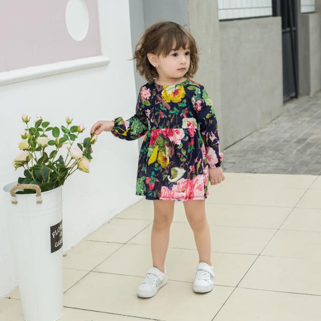 ワンピース 子供服 こども ベビー キッズ ワンピース デザイン豊富 カラフル ラウンドネック 長袖 女の子 女児 90 100の通販はau Pay マーケット プラスナオ