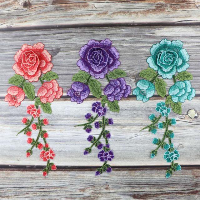 ワッペン ハンドメイド 手芸 バラ 薔薇 ばら 刺繍 フラワー アレンジ リメイク 華やか カラバリ豊富 簡単 きれいめ 華やかの通販はau Pay マーケット プラスナオ
