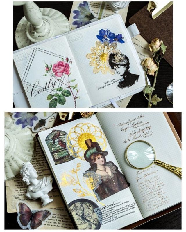 シール フレークシール 花 フラワー ナチュラル ゴールド 箔 ステッカー 大きめ ビックサイズ 植物 ビンテージ風 デコの通販はau Pay マーケット プラスナオ