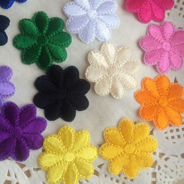 ワッペン 10個セット アップリケ フラワー 花 手芸 刺繍 クラフト Diy 可愛い おしゃれ ピンク レッド ブルーの通販はau Pay マーケット プラスナオ