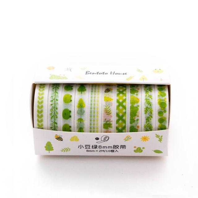 マスキングテープセット 10個セット 紙テープ クラフトテープ Diy かわいい カラフル スクラップブッキング 素材 デコレーの通販はau Pay マーケット プラスナオ