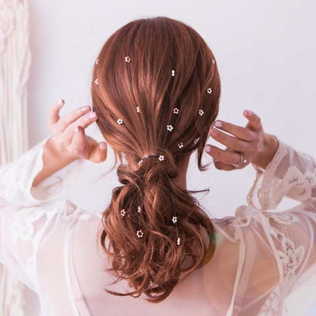 ヘアアクセサリー ヘアコーム フラワー 花 ビーズ レディース ヘアアクセサリー おしゃれ かわいい ピンク レッド フェイクパの通販はau Pay マーケット プラスナオ