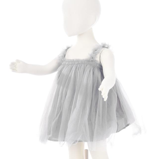 ふわふわワンピース ワンピースドレス 女の子 子ども キッズ ひざ丈 チュール ギャザー シースルー 透け感 ドレッシー 裏地付の通販はau Pay マーケット プラスナオ