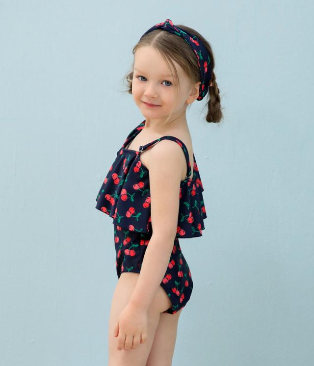 子供用水着 ワンピースタイプ アシンメトリ カチューシャ付き 2点セット フレア フリル スイムウェア キッズ 女の子 ガールの通販はau Pay マーケット プラスナオ