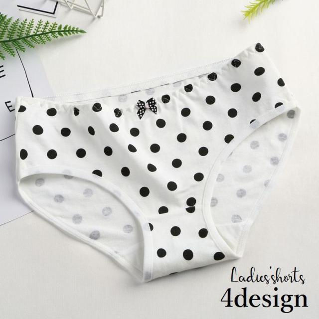 レディースショーツ スタンダードショーツ 単品 水玉 ボーダー ドット ヒップハンガー 普段使い 日常使い パンツ パンティー の通販はau Pay マーケット プラスナオ