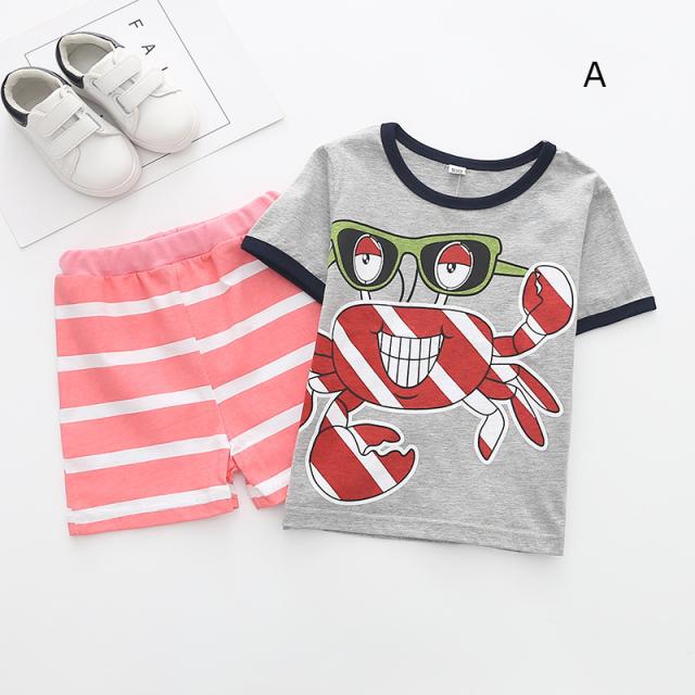 セットアップ キッズ 男の子 ベビー 上下セット 半袖 半ズボン クルーネック イラスト パイピング Tシャツ ボトムス かっこの通販はau Pay マーケット プラスナオ