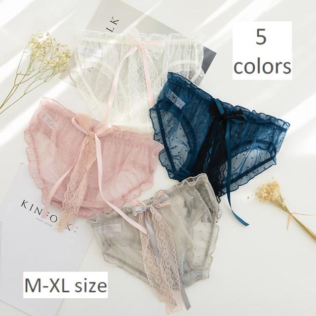 ショーツ パンツ パンティー 女性下着 インナー レディース シースルー レース リボン ドット スタンダードの通販はau Pay マーケット プラスナオ