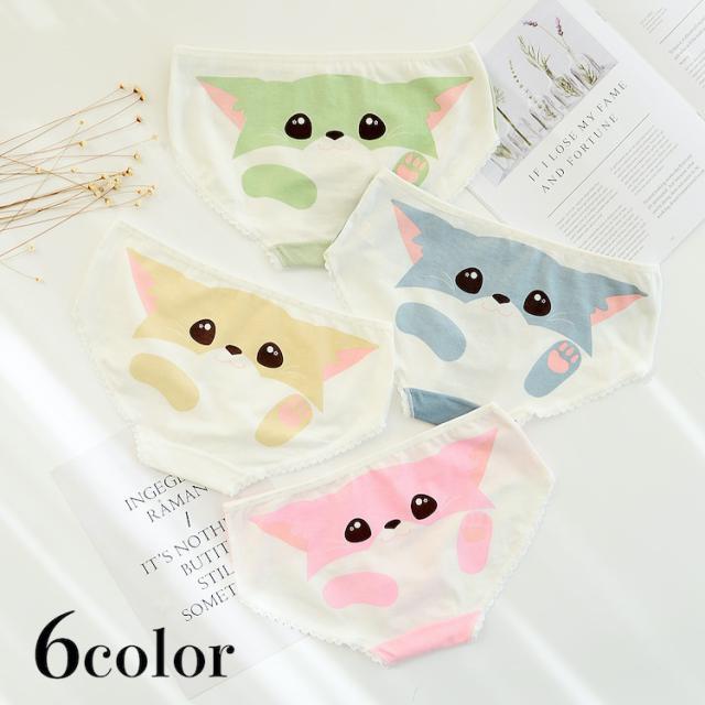 ショーツ パンツ スタンダードショーツ 下着 レディース 女 通気性 カラフル ネコ 猫 単品 可愛い カラバリ豊富 肌に優しの通販はau Pay マーケット プラスナオ