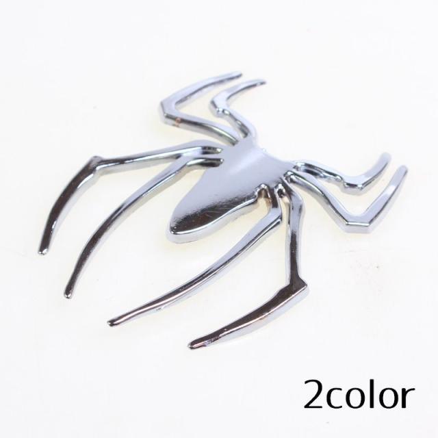 ステッカー カーステッカー 車用 生活雑貨 カー用品 金属製 メタル スパイダー クモ ゴールド シルバー 小型 カーアクセサリの通販はau Pay マーケット プラスナオ