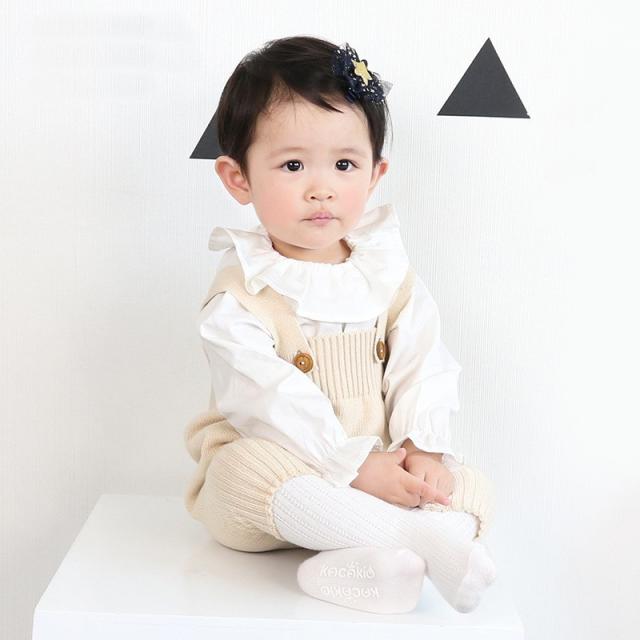 ベビー服 オーバーオール ニットソー つなぎ サロペット シンプル 無地 ベビー キッズ 男の子 女の子 男児 女児 赤ちゃん オーバーオール・カバーオール