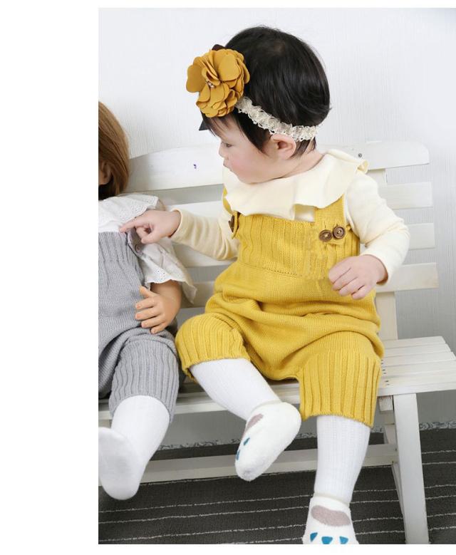 ベビー服 オーバーオール ニットソー つなぎ サロペット シンプル 無地 ベビー キッズ 男の子 女の子 男児 女児 赤ちゃん オーバーオール・カバーオール