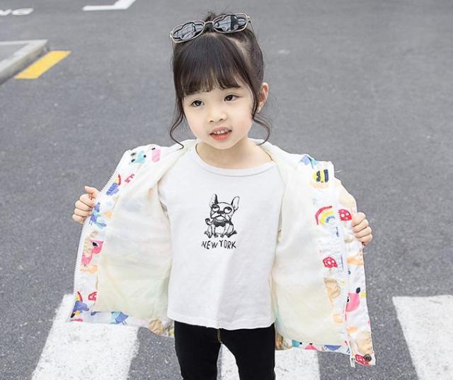 パーカー ジップアップ アウター ウインドブレーカー ジャンパー キッズ ベビー 子供 女の子 イラスト プリント フード ピの通販はau Pay マーケット プラスナオ