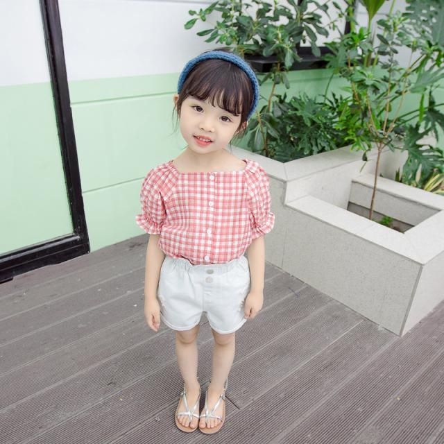セットアップ 半袖 半ズボン ブラウス シャツ ショートパンツ キッズ 子供 女子 女の子 子供服 キッズ服 上下セット 2点セの通販はau Pay マーケット プラスナオ