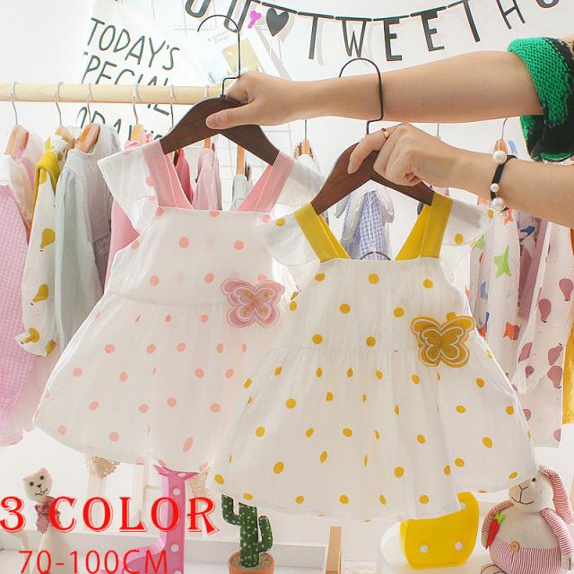 ベビー服 ベビーウェア ワンピース ノースリーブ 水玉 ドット柄 蝶々 バタフライ バックリボン かわいい おしゃれ 女の子 夏の通販はau Pay マーケット プラスナオ
