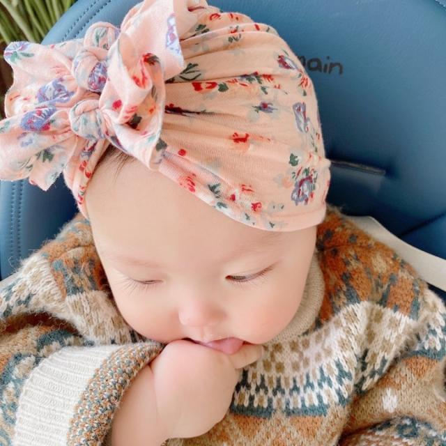 帽子 花柄 ベビー キッズ ターバン風 0ヶ月から サイズ調節可能 かわいい 女の子 子供用 赤ちゃん用の通販はau Pay マーケット プラスナオ