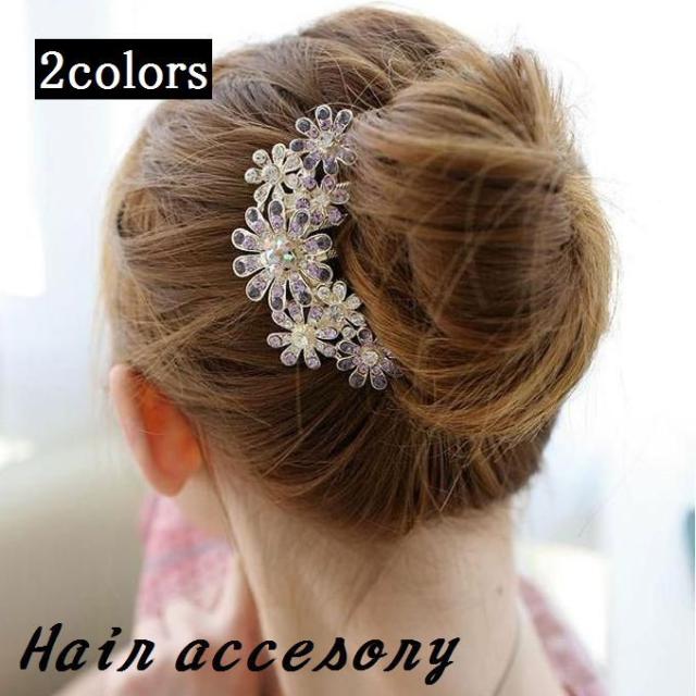 コーム かんざし 櫛 髪飾り レディース ヘアアクセサリー まとめ髪 ロングヘア ミドルヘア ラインストーン ジュエリー 宝石風の通販はau Pay マーケット プラスナオ
