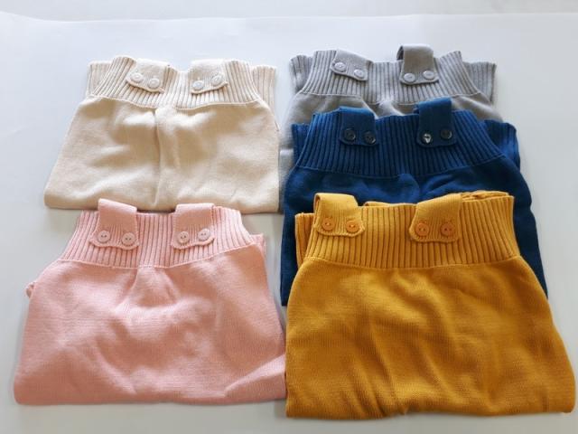 ベビー服 オーバーオール ニットソー つなぎ サロペット シンプル 無地 ベビー キッズ 男の子 女の子 男児 女児 赤ちゃん オーバーオール・カバーオール