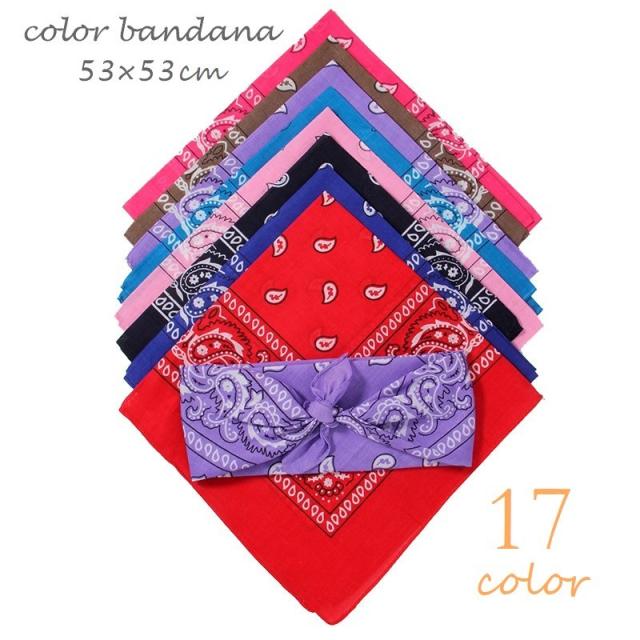 バンダナ ファッション小物 男女 メンズ レディース 子ども ペイズリー 綿混 定番サイズ 53センチ 赤 黄色 の通販はau Pay マーケット プラスナオ