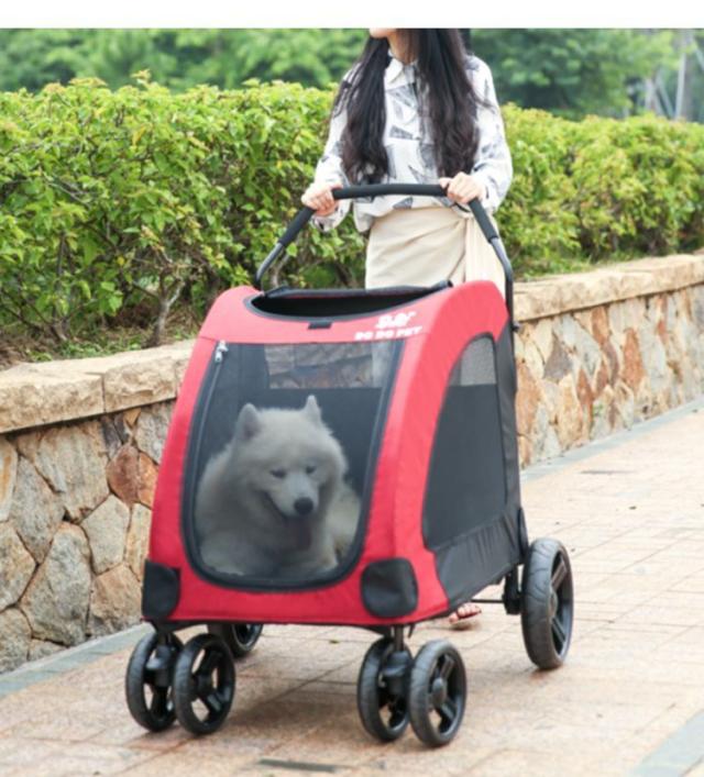 ペットカート ペットバギー Dodopet 大型犬 多頭飼い 中型犬 小型犬 4輪 折りたたみ 省スペース 大型商品 キャスターの通販はau Pay マーケット プラスナオ