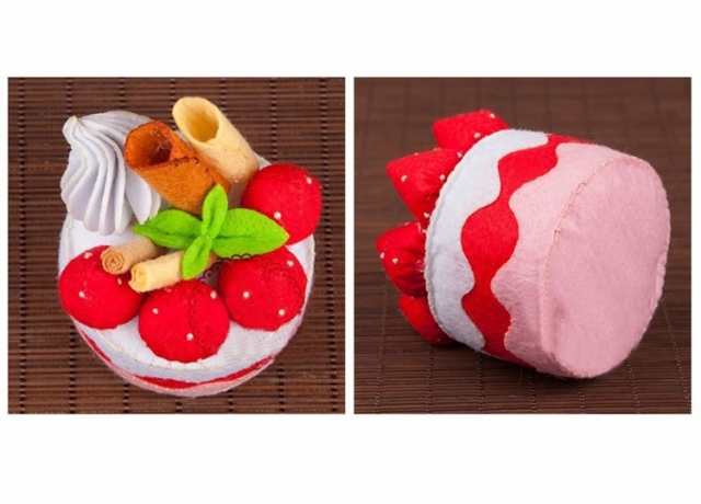 手作りキット 手芸キット ハンドクラフト ハンドメイド フルーツケーキ ミニケーキ DIY フェルト フエルト 裁縫 誕生日プレ