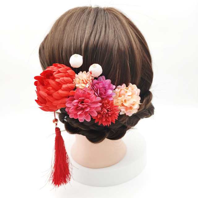 マラソン期間中ポイント5倍 かんざし 簪 ヘアアクセサリー 髪まとめ お花 王冠 蝶 クジャク 和装 髪飾り 一本差し 大人 レディース 女性
