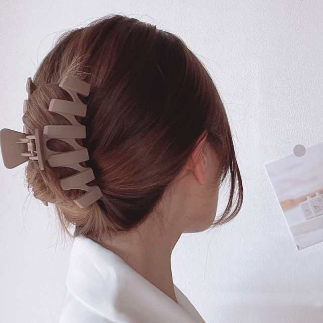 ヘアクリップ バンスクリップ レディース ヘアアクセサリー 大きめ