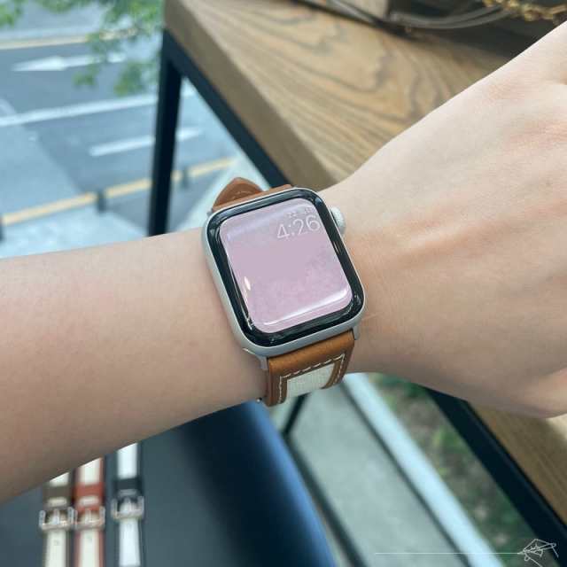 腕時計用ベルト apple watch用バンド アップルウォッチ用 レディース メンズ ユニセックス レザー調 フェイクレザー の通販はau PAY  マーケット - プラスナオ