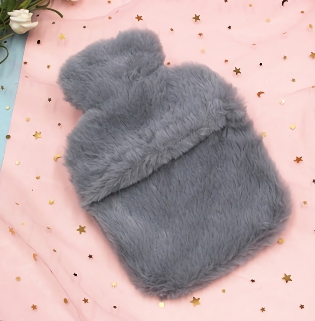 新品】湯たんぽカバー 高級ラビットファー （湯たんぽカバー ゆたんぽ 