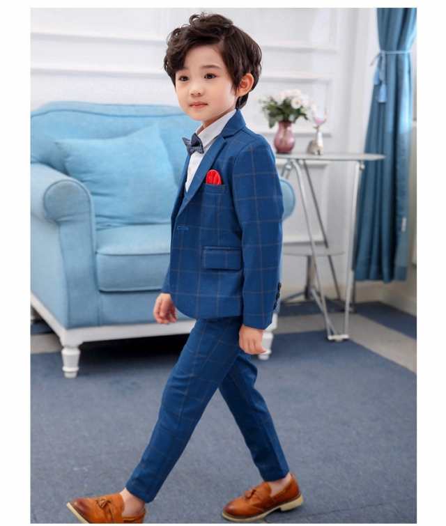 スーツ 3点セット キッズ 子供服 男の子 ジャケット ブレザー ベスト