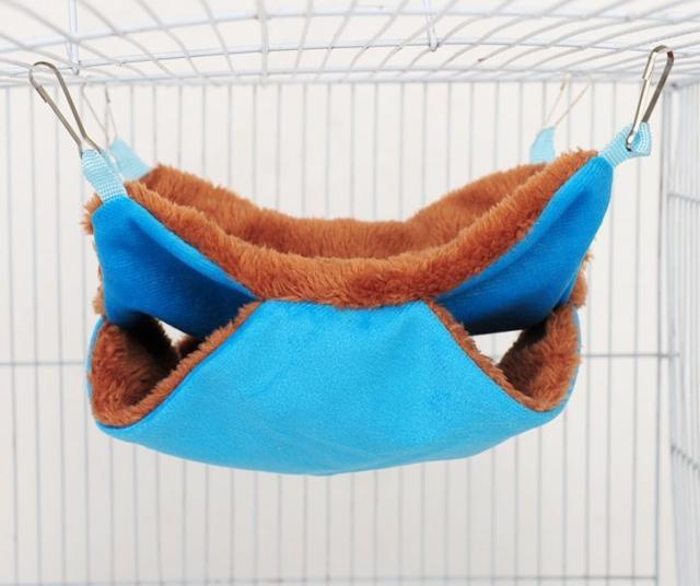 小動物用ハンモック ペットのお家 吊り下げ ベッド ハムスター