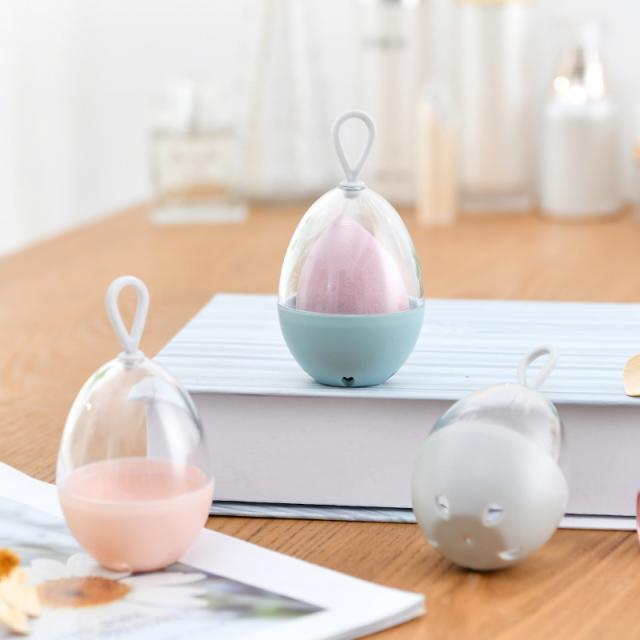 メイクスポンジケース 卵型 スポンジホルダー パフケース スポンジ専用