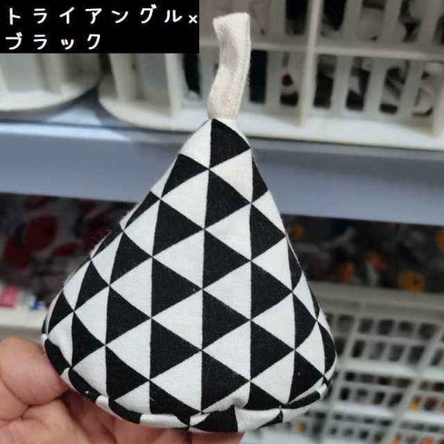 鍋つかみ キッチンミトン 片手 左右兼用 三角 耐熱 吊りひも付き 吊り