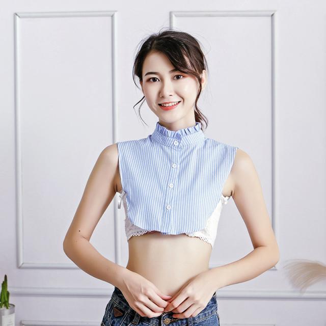 付け襟 つけ襟 レディース 女性 スタンドカラー フリル襟 シャツ風