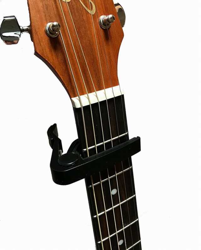 ギター カポタスト 青 ワンタッチで簡単取り付け 軽量 カポタスト 器材