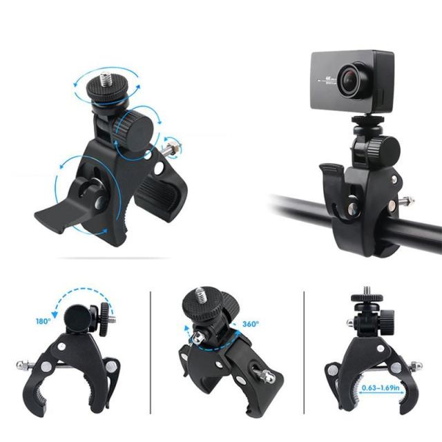 GoPro用マウント クランプ カメラスタンド スマホホルダー 自転車