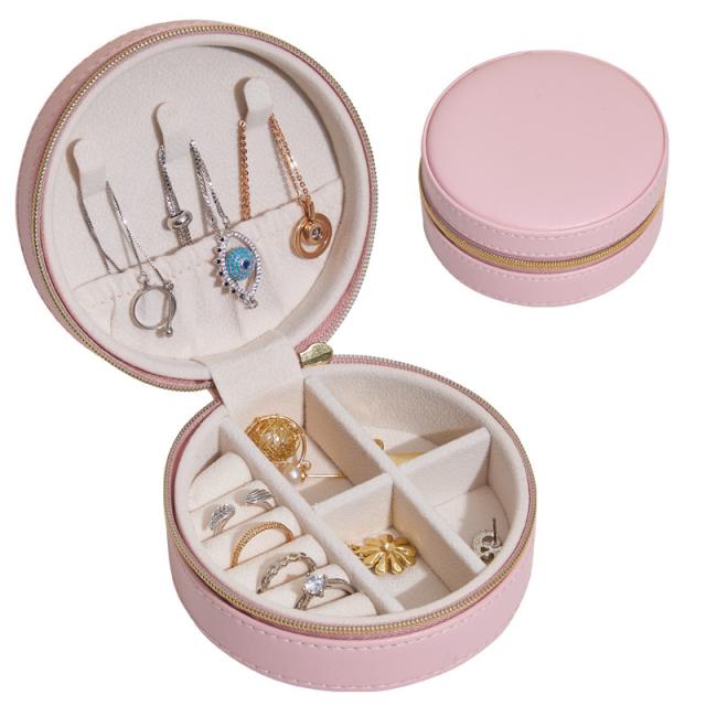 オーストリッチ レザー ジュエリーボックス アクセサリーケース ネックレス 指輪 lda4-bu【紺】アクセサリーケース/ジュエリーボックス