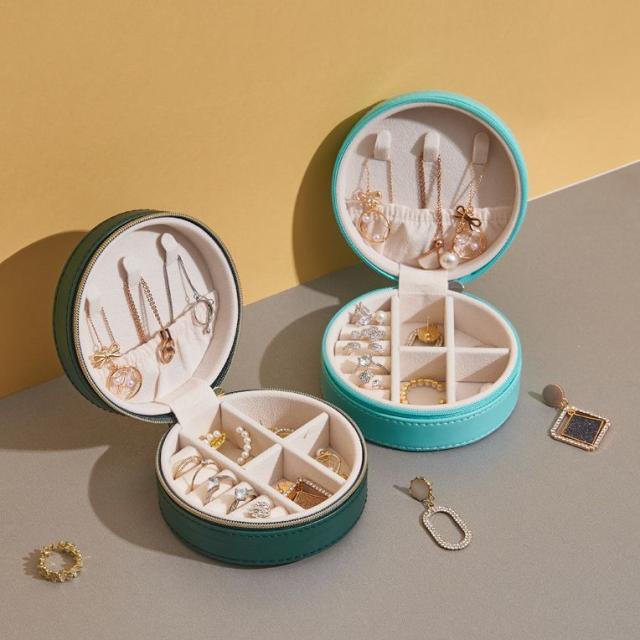 オーストリッチ レザー ジュエリーボックス アクセサリーケース ネックレス 指輪 オーストリッチ レザー ジュエリーボックス アクセサリーケース