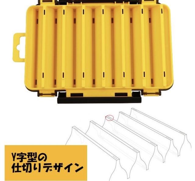 ルアーケース フライケース エギケース 道具箱 14マス 釣り用品 両面