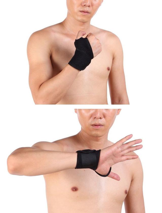 手首サポーター 2枚セット 左右兼用 面ファスナー 手首固定