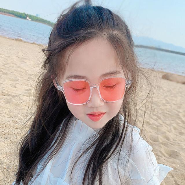 サングラス 子供用 キッズ 女の子 男の子 スクエア 四角 プラスチック