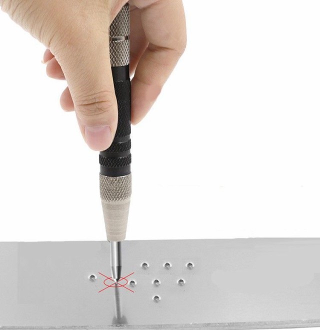 オートセンターポンチ ホールパンチ 穴あけツール DIY 工具
