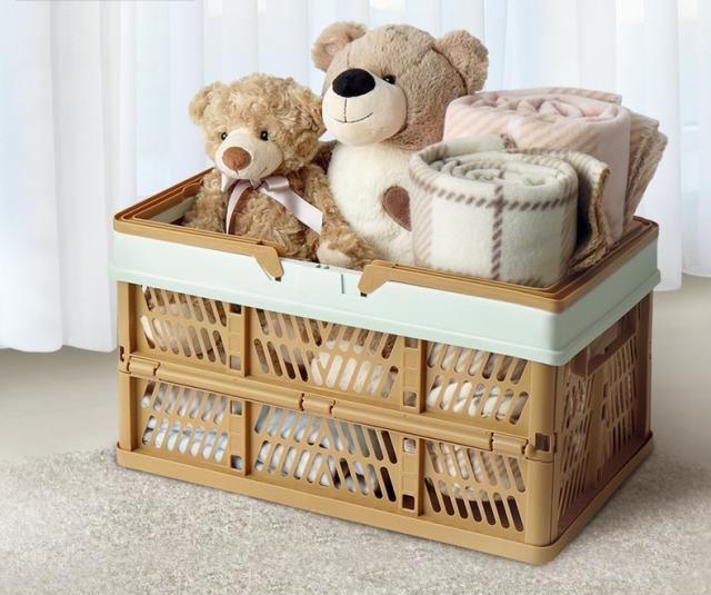 ぴ*す様 ヒスミニ 収納 ボックス コンテナ 折りたたみバスケット テディ ぴ*す様 ヒスミニ 収納 ボックス コンテナ 折りたたみバスケット