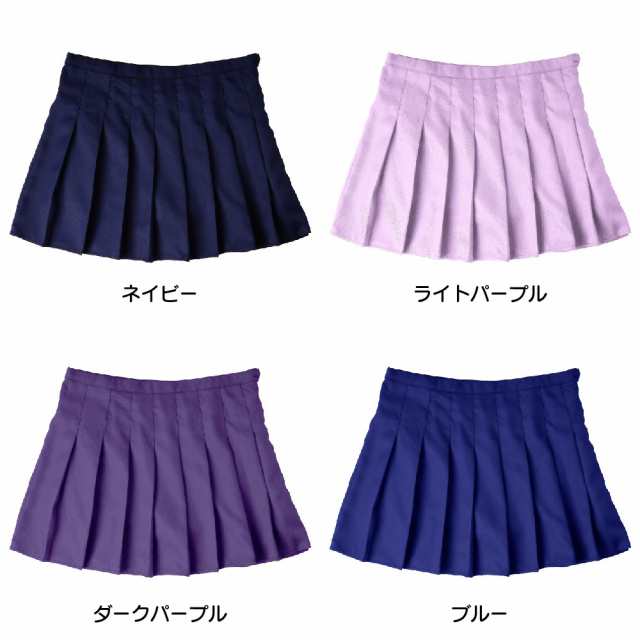 ミニスカート プリーツスカート スカパン インナーパンツ付き